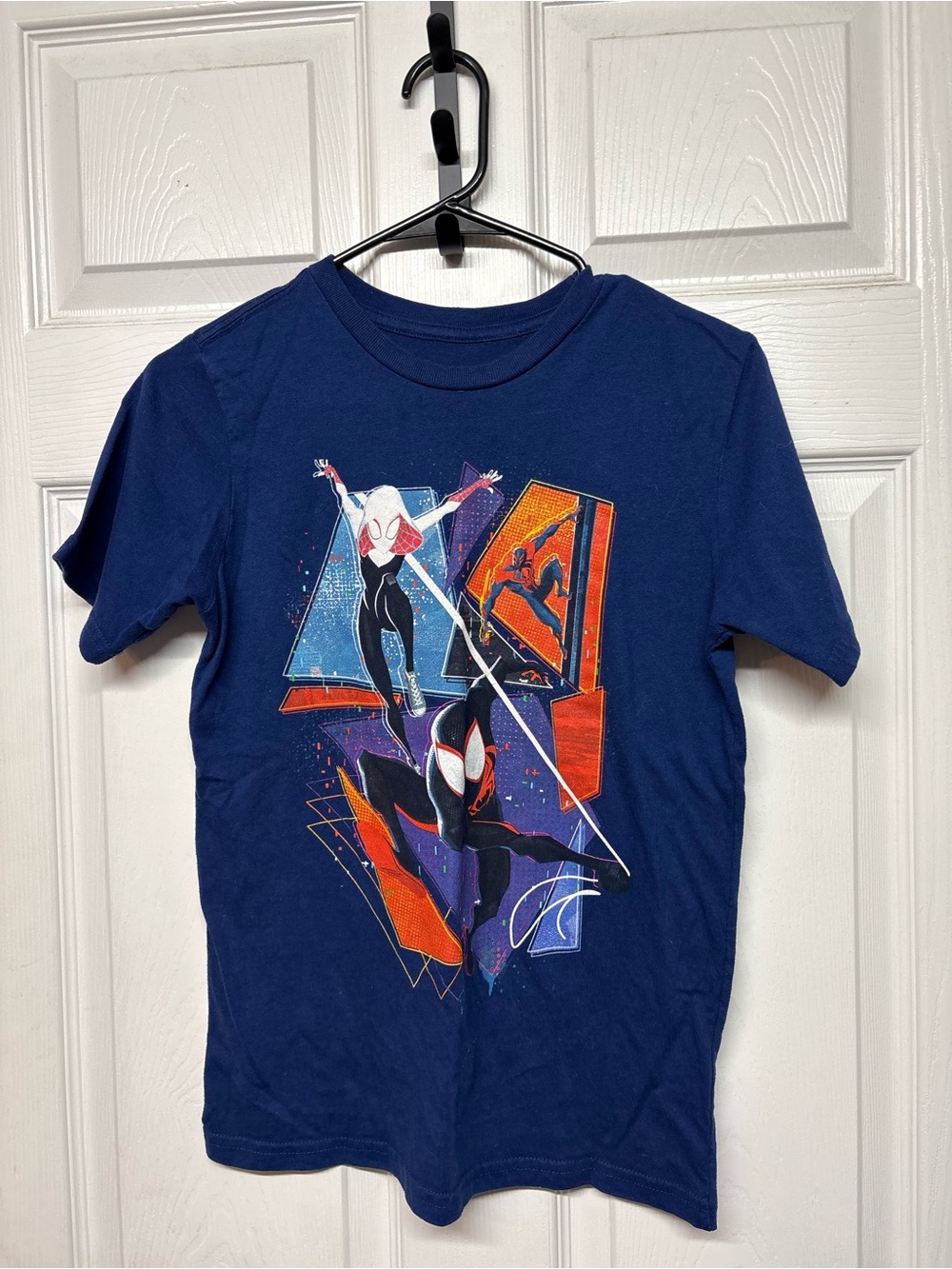 Marvel Navy Graphic Tee with Spider-Gwen & Miles Morales